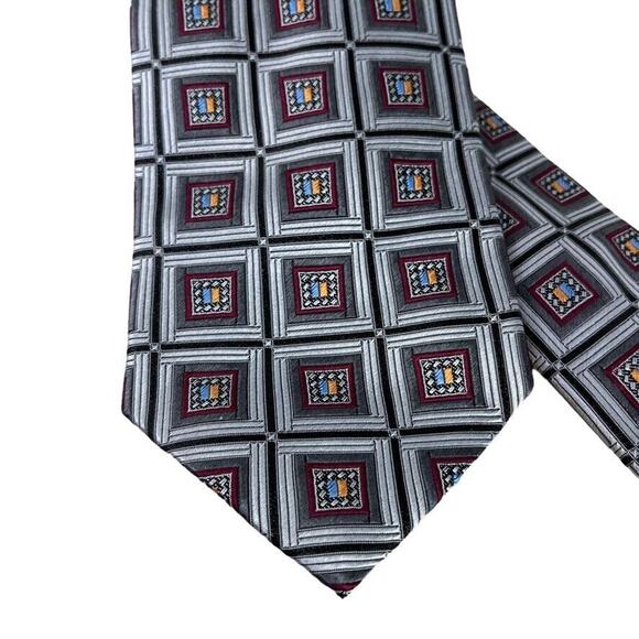 Jos A Bank Joseph Signature Gold Mens Neck Tie Necktie 100% Silk 4" - Picture 9 of 16